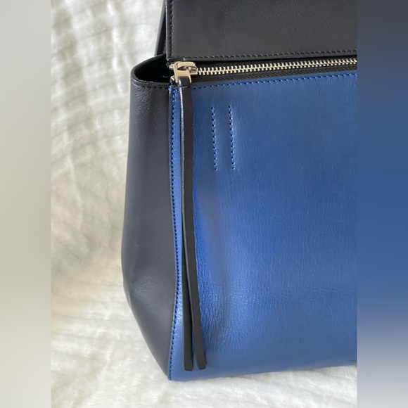 Celine edge medium calf hair leether shoulder bag - Picture 3 of 17